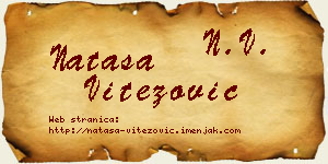 Nataša Vitezović vizit kartica